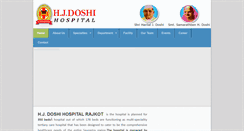Desktop Screenshot of hjdoshihospital.org